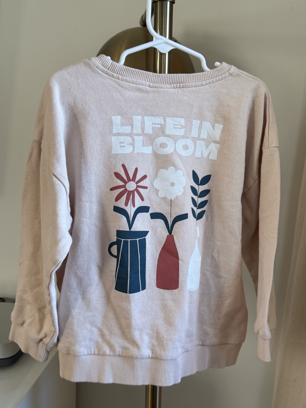 Antebies Organic Cotton Yaz Buketi Flower Sweatshirt Cream | 7-8 Year old - Picture 6 of 6
